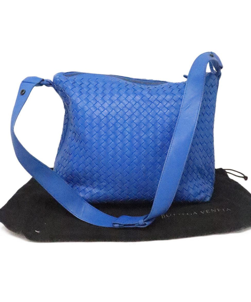 Bottega Veneta Royal Blue Woven Crossbody 5