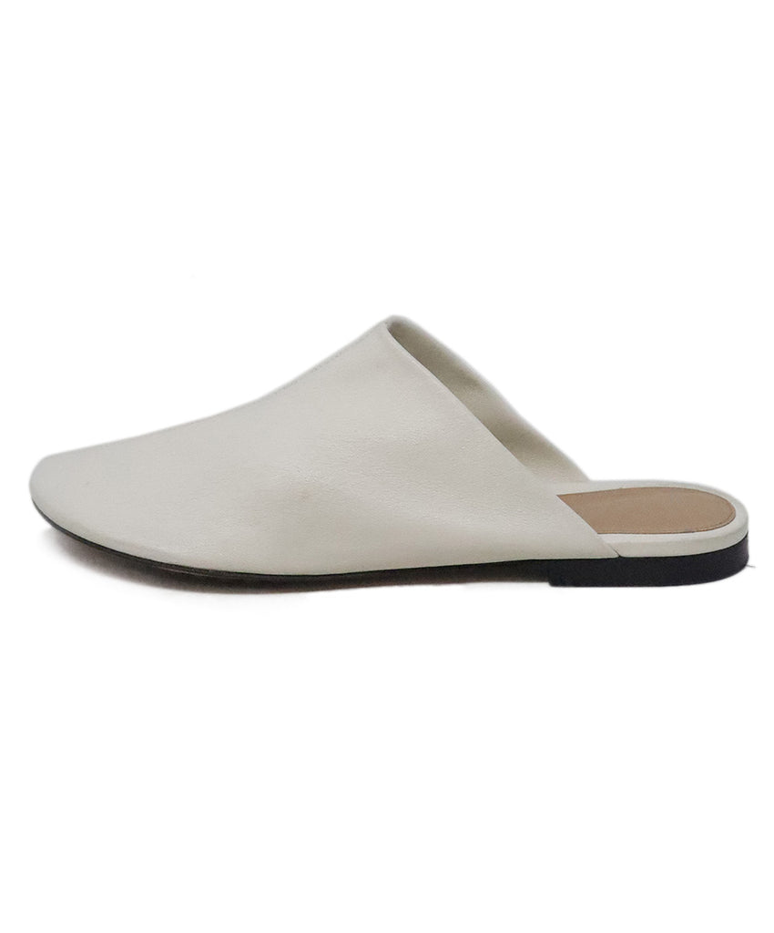 Bottega Veneta White Leather Slides 1