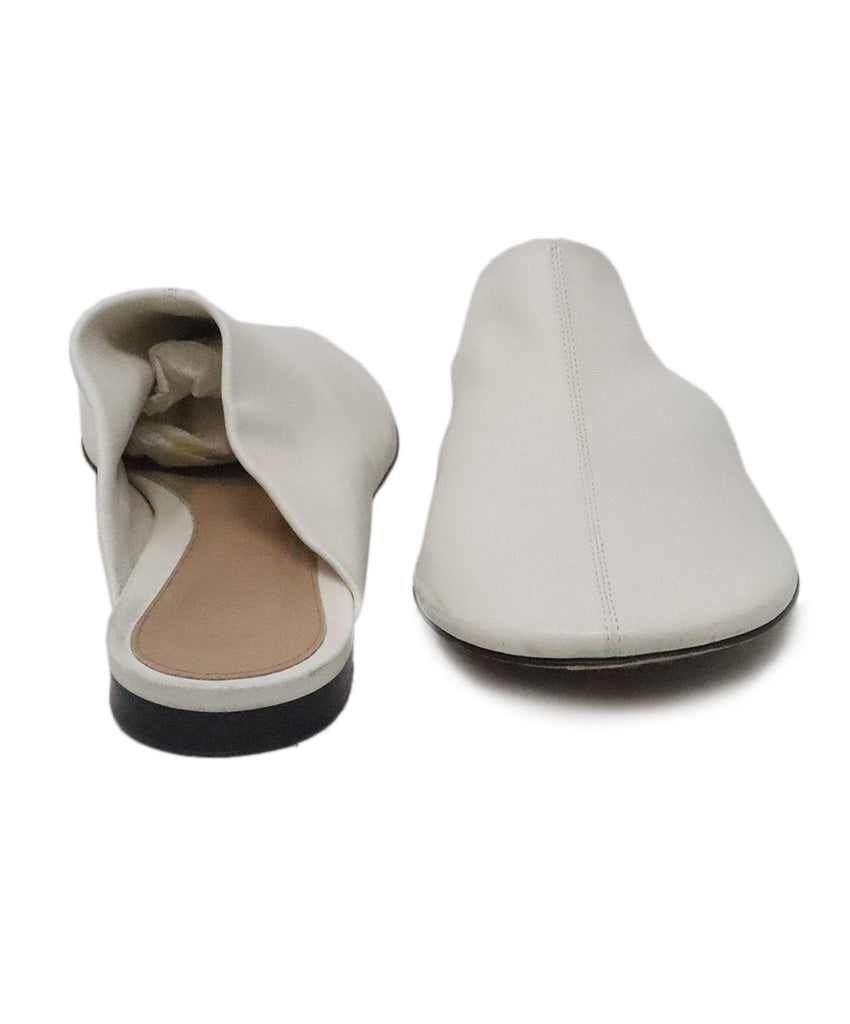 Bottega Veneta White Leather Slides 2