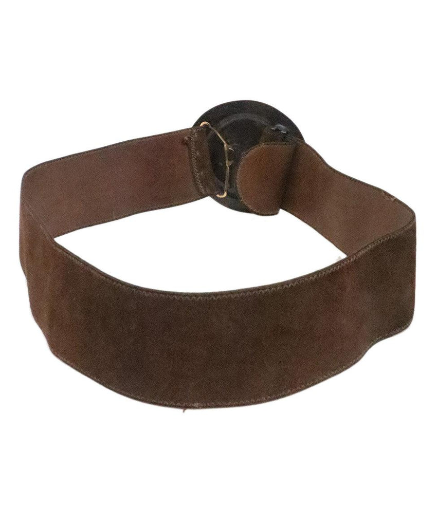 Brown Dutchess Satin Belt 1