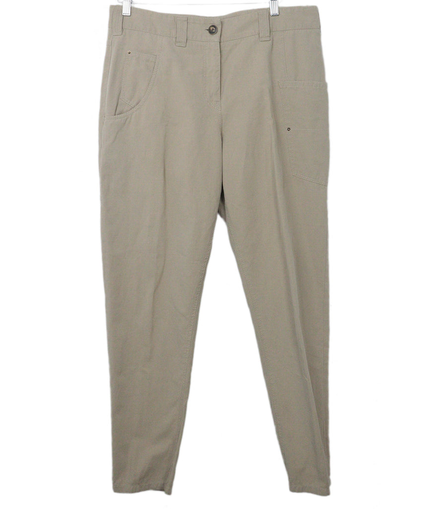 Brunello Cucinelli Beige Cotton Pants 