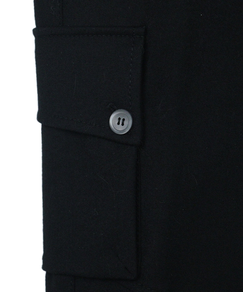 Brunello Cucinelli Black Wool Trim Cargo Pants 3