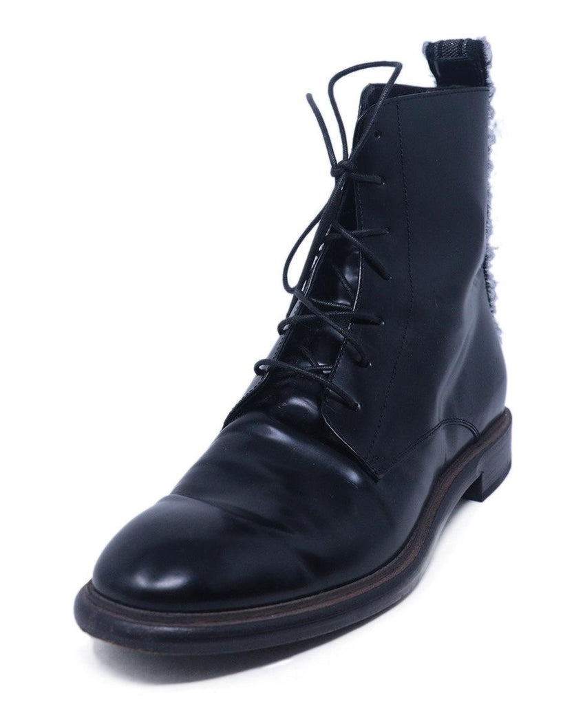 Brunello Cucinelli Black Leather Boots 