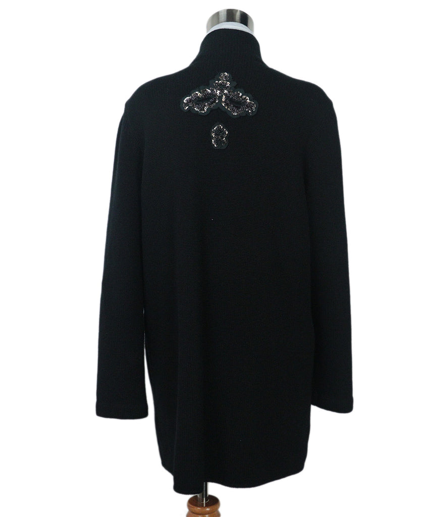 Brunello Cucinelli Black Cashmere Sequin Cardigan 2