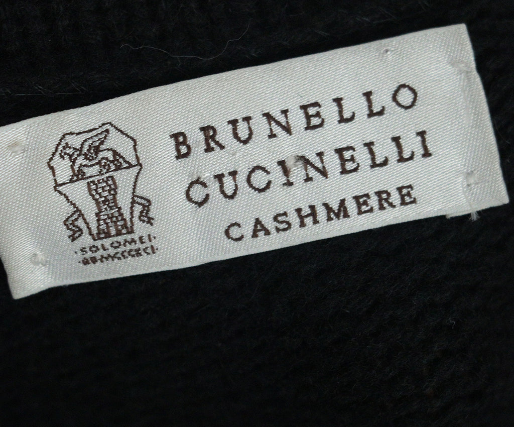 Brunello Cucinelli Black Cashmere Sequin Cardigan 3