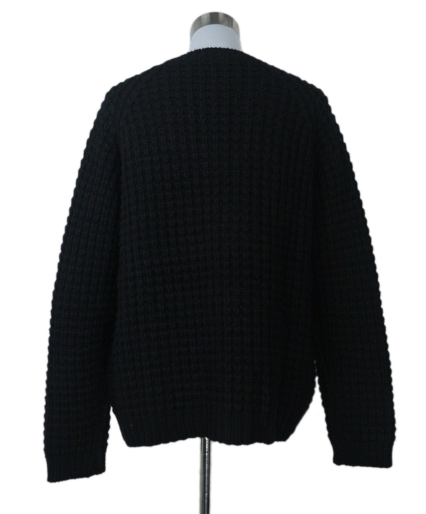 Brunello Cucinelli Black Woven Cashmere Sweater 2