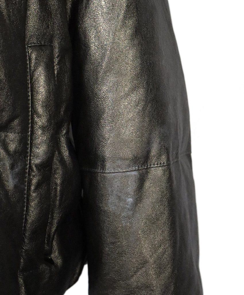 Brunello Cucinelli Bronze Leather Coat 6