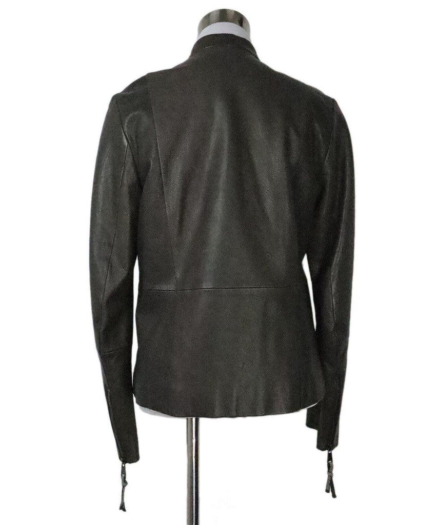 Brunello Cucinelli Brown Leather Jacket 2