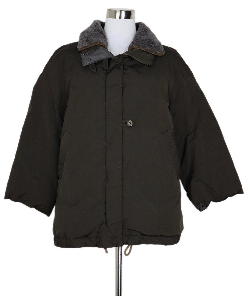 Brunello Cucinelli Brown Nylon Coat 