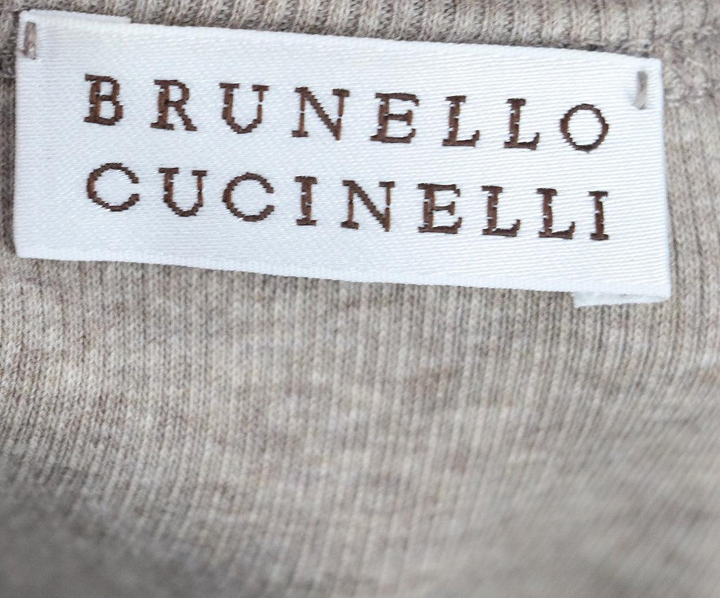 Brunello Cucinelli Neutral Silk Print Top 4