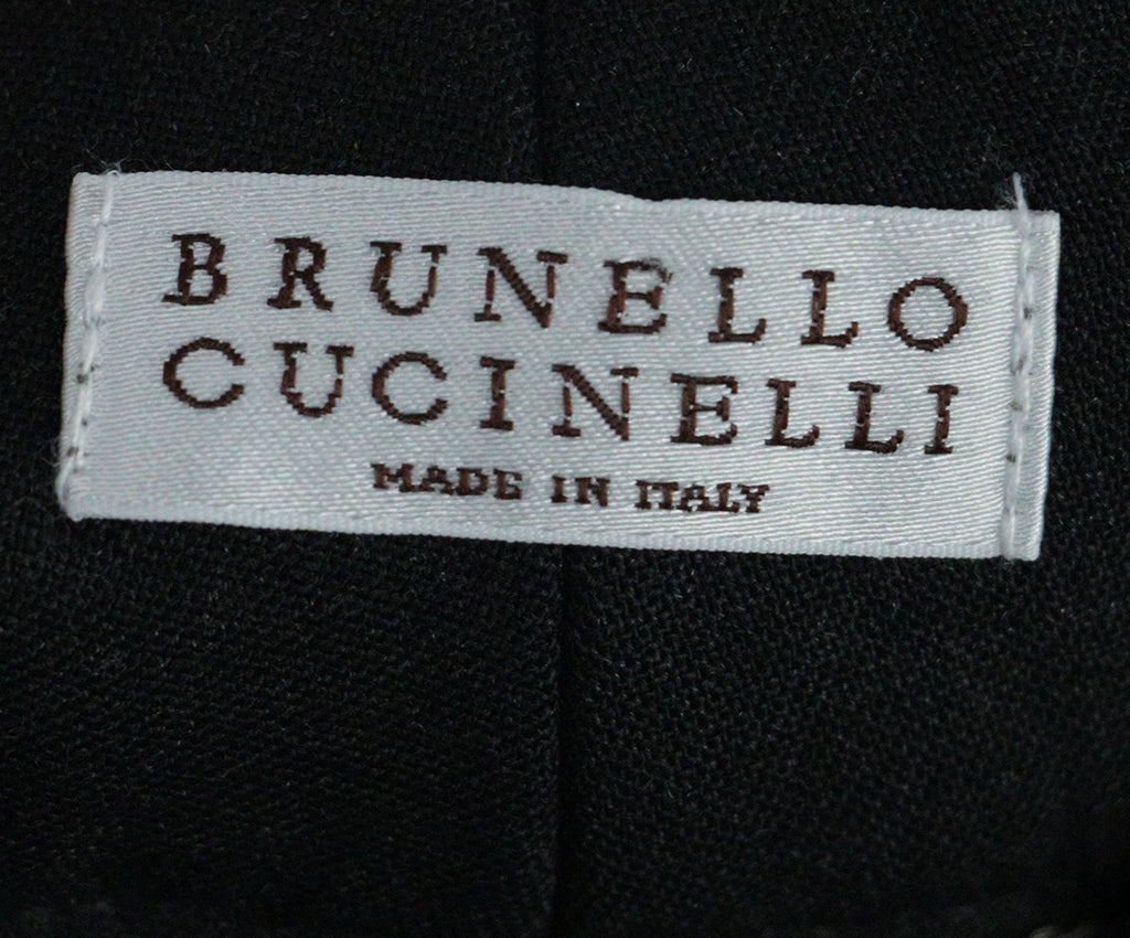 Brunello Cucinelli Charcoal Wool Pants 2