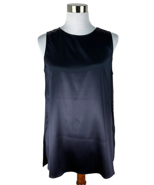 Brunello Cucinelli Blue Silk Tank Top sz 10 l Michael's Luxury