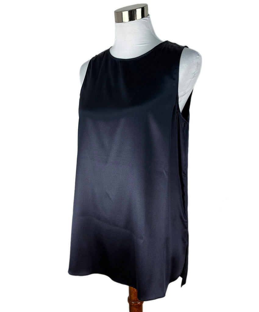 Brunello Cucinelli Blue Silk Tank Top sz 10 l Michael's Luxury