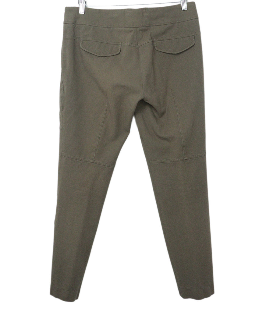 Brunello Cucinelli Olive Cotton Pants 1