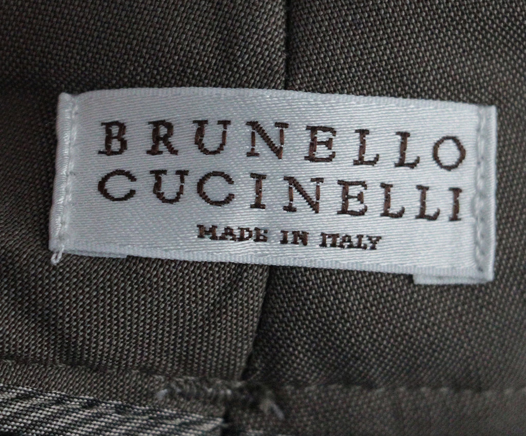 Brunello Cucinelli Taupe Wool Pants 2