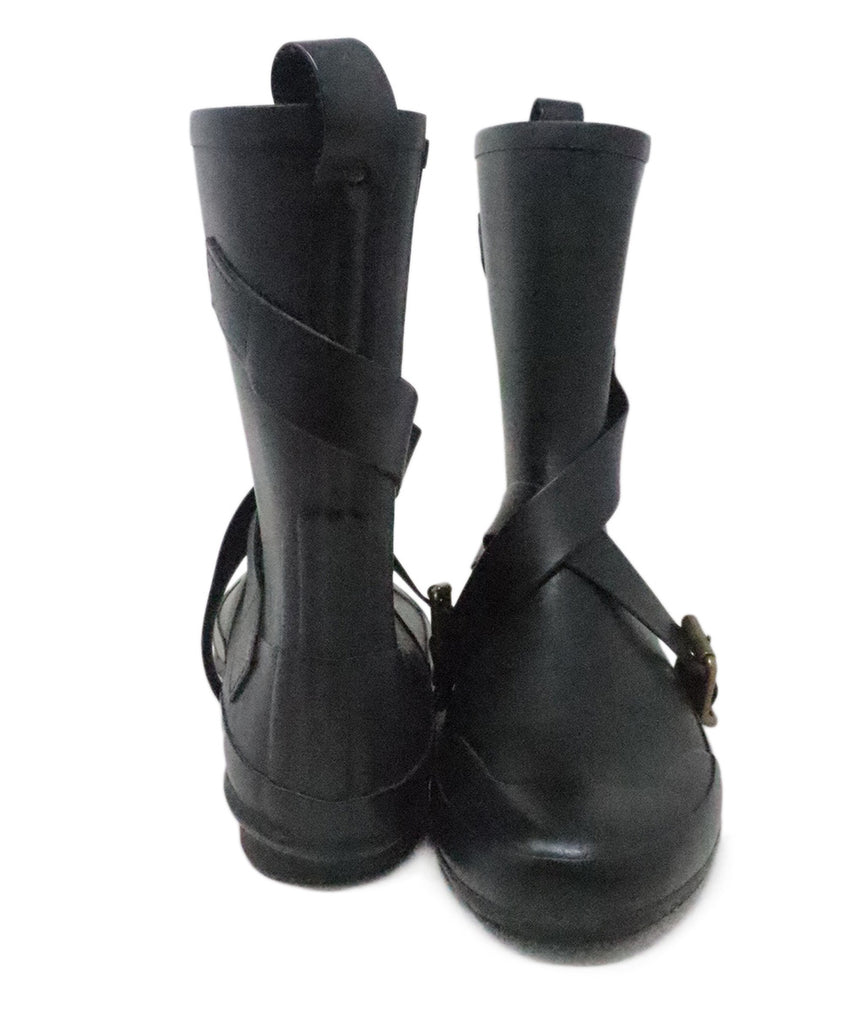 Burberry Black Rubber Boots 2