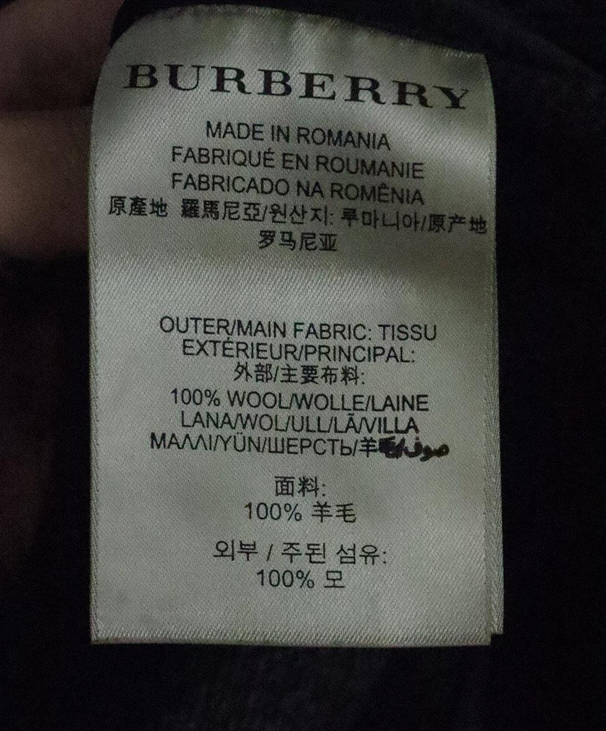 Burberry Black Wool Coat 4