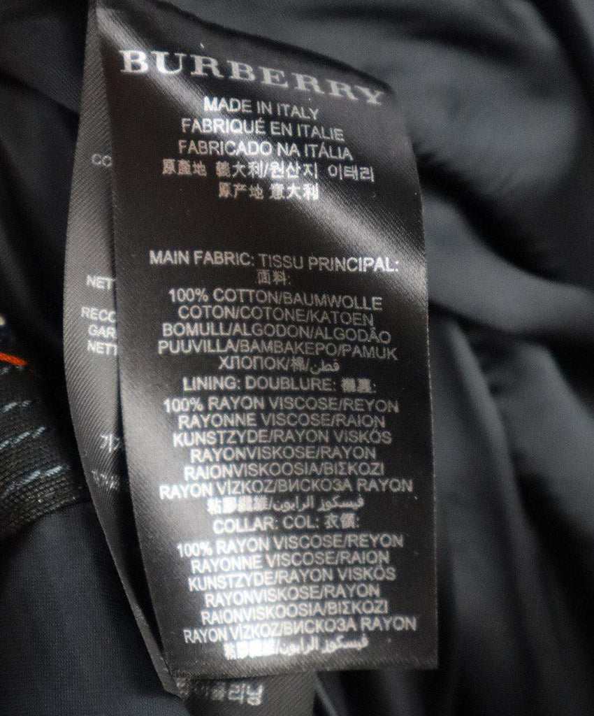 Burberry Blue & Orange Print Trenchcoat 4