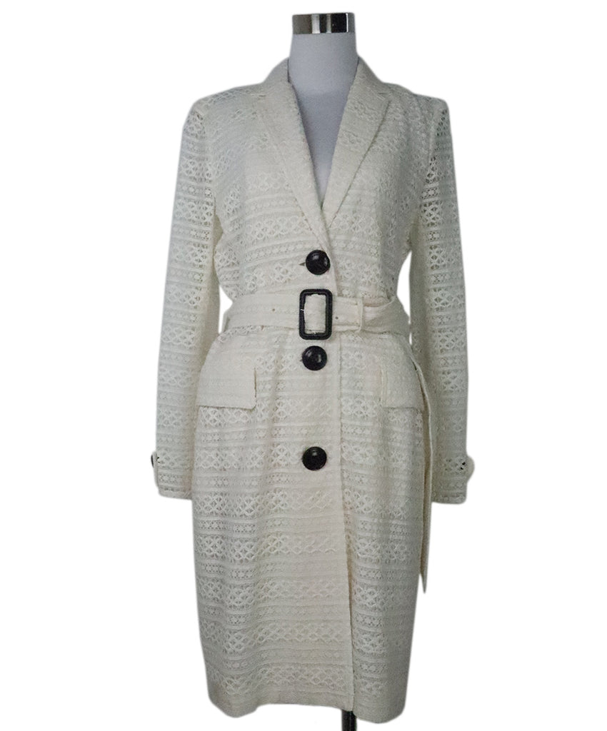 Burberry Ivory Lace Coat 