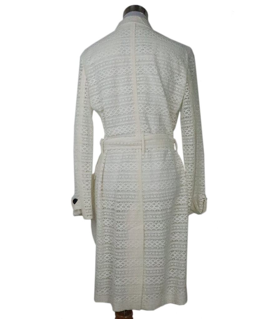 Burberry Ivory Lace Coat 2