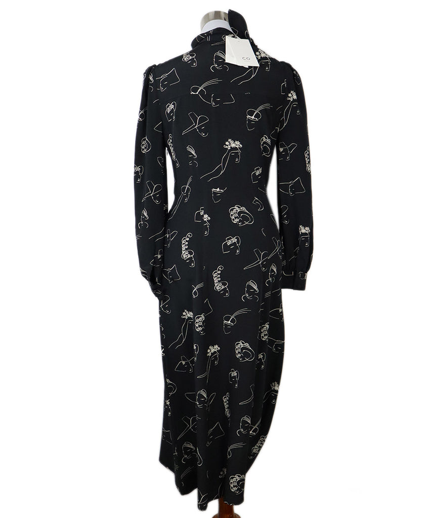 CO B&W Print Silk Dress 2