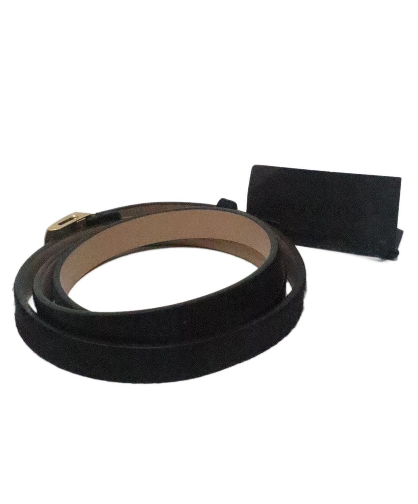 Calvin Klein Black Calfhair Belt 1