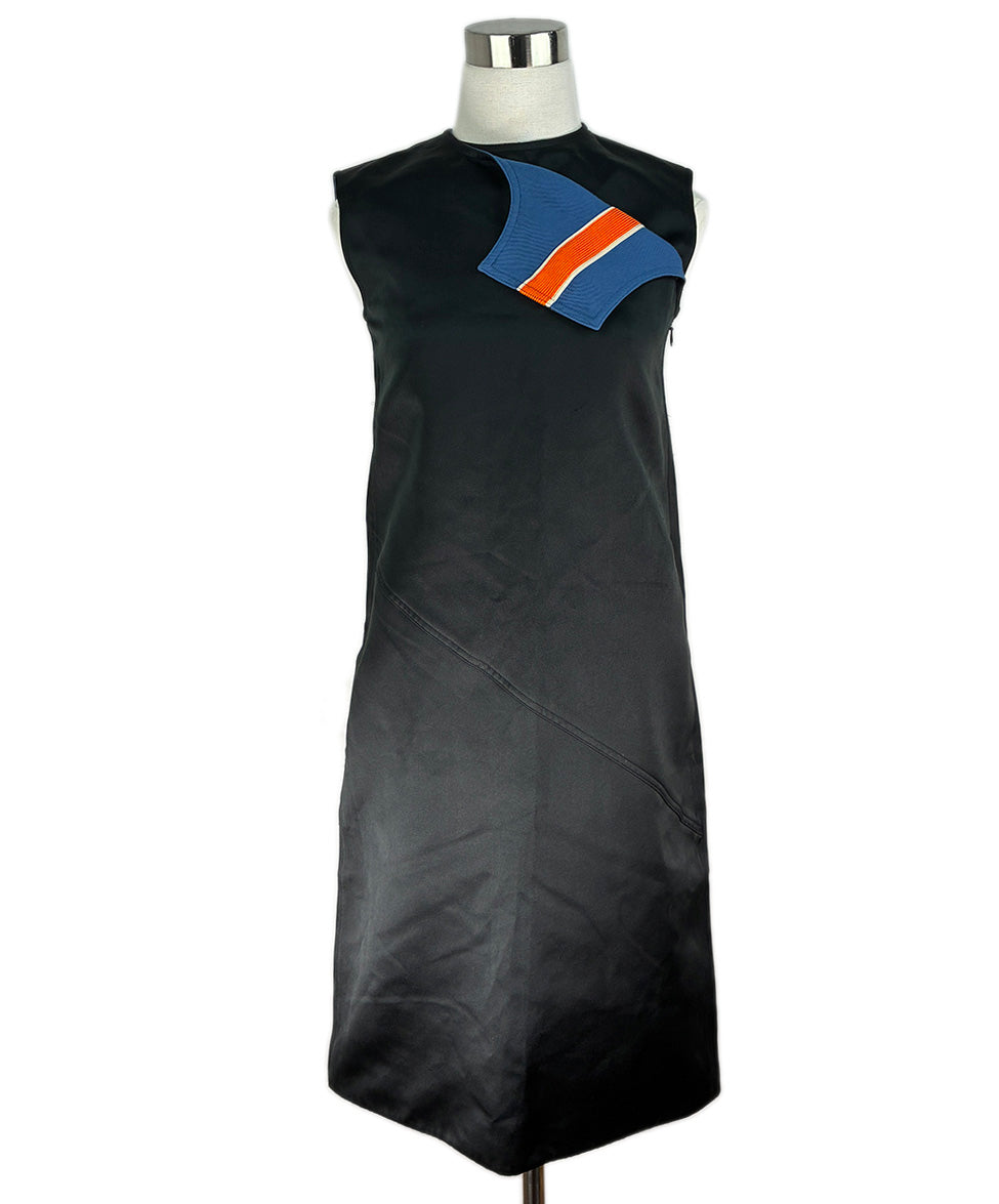 Calvin Klein Black Blue Orange Stripe Dress sz 0 l Michael's Luxury Consignment – Michael's Consignment NYC