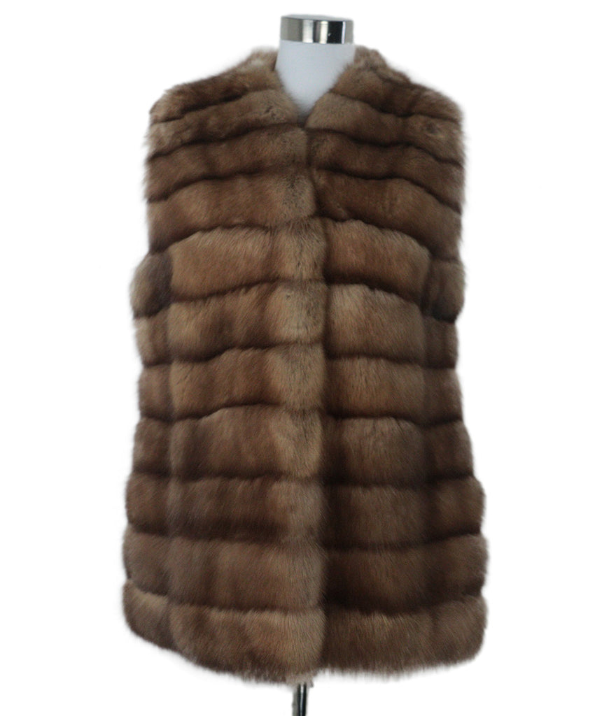 Carlo Tivioli Blond Sable Fur Vest 