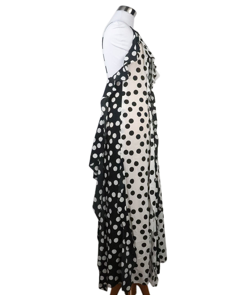 Carolina Herrera Black & White Polka Dot Dress 1