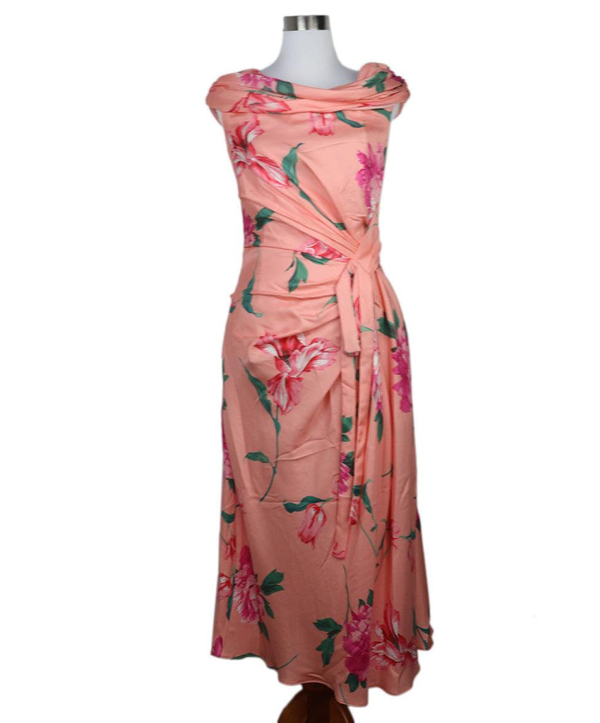 Carolina Herrera Pink Silk Dress 