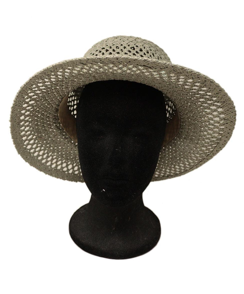 Carolyn Rowan Grey Straw Hat 