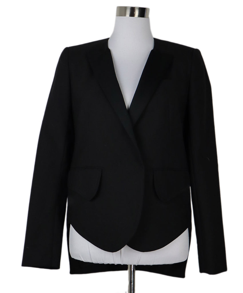 Carven Black Polyester Wool Jacket 