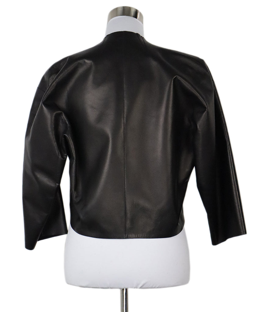 Celine Black Leather Jacket 2