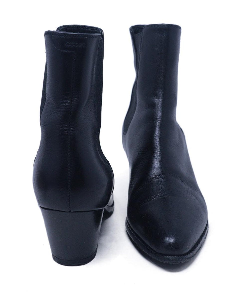 Celine Black Leather Booties 2