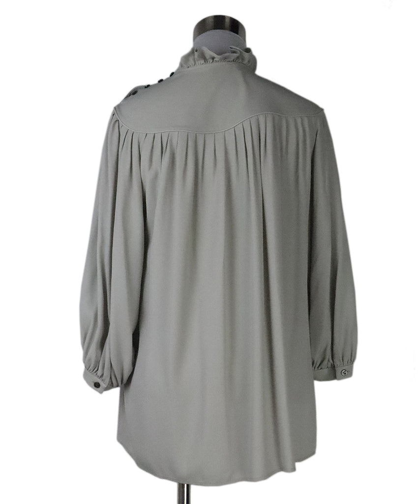 Celine Grey Silk Blouse 2