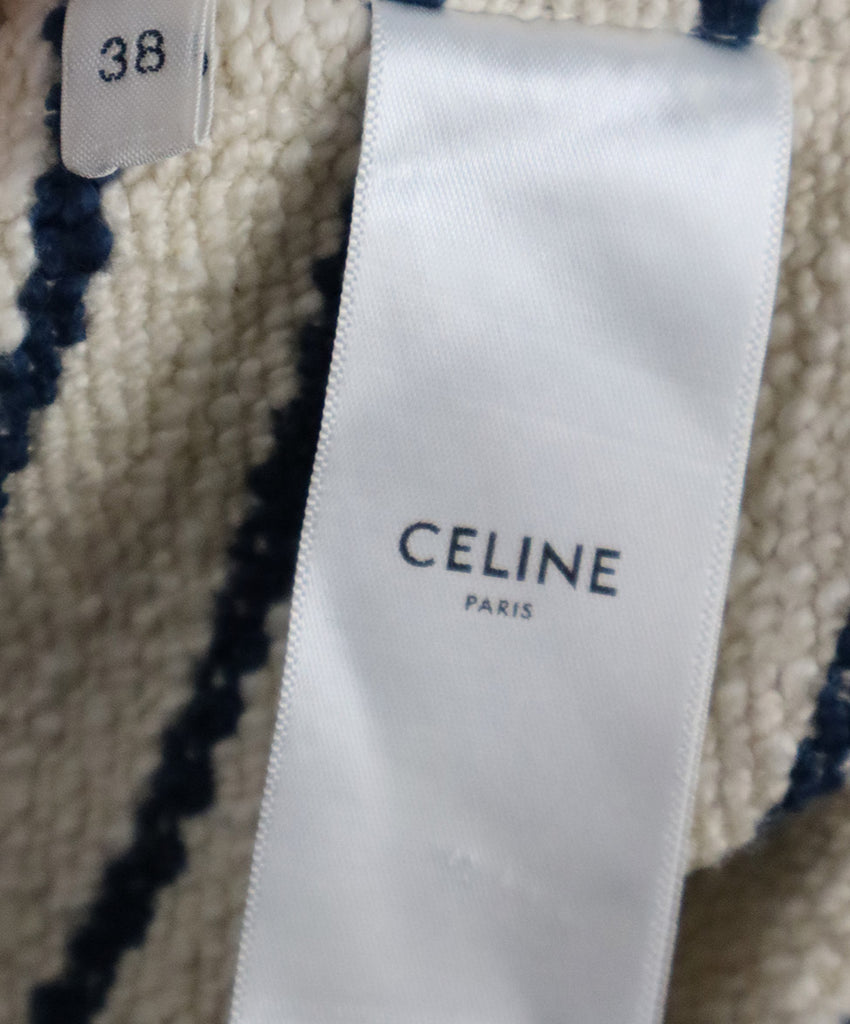 Celine Ivory & Navy Striped Blazer 5