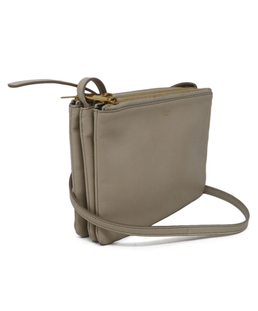 Celine Beige Leather Crossbody Bag 1