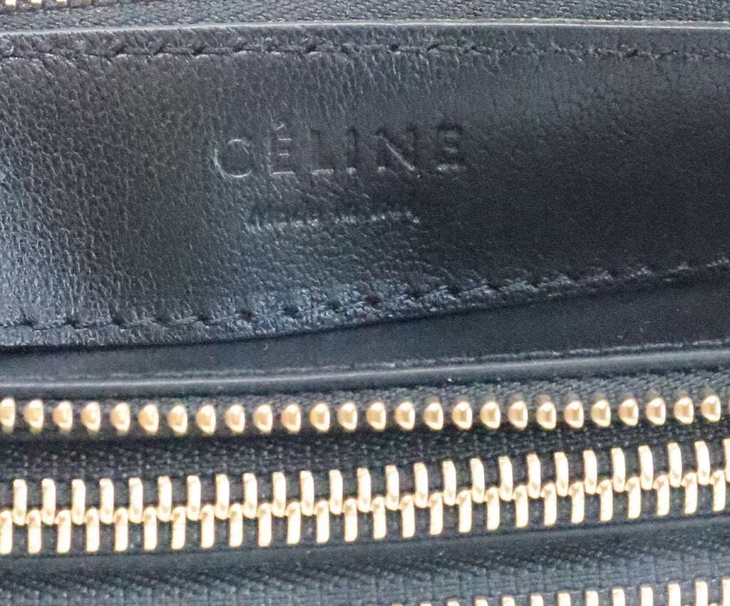 Celine Black Shearling Trio Bag 6