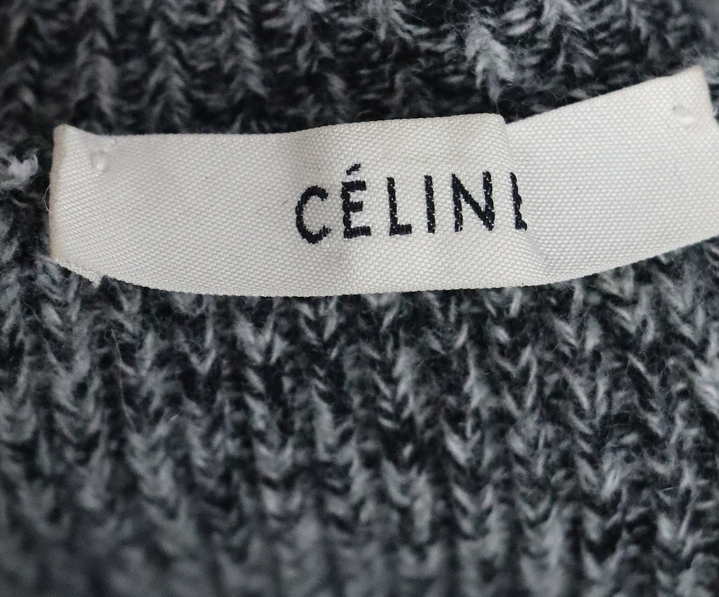 Celine Sweater Black White Cashmere 3