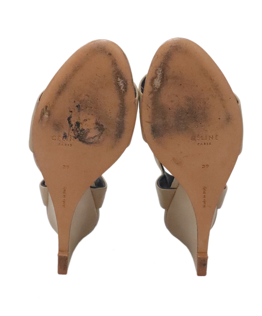Celine Neutral Leather Sandals 4