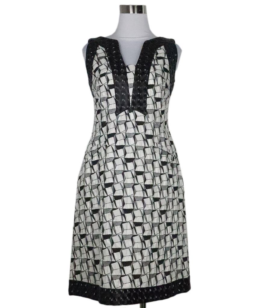 Chanel B&W Print Dress 