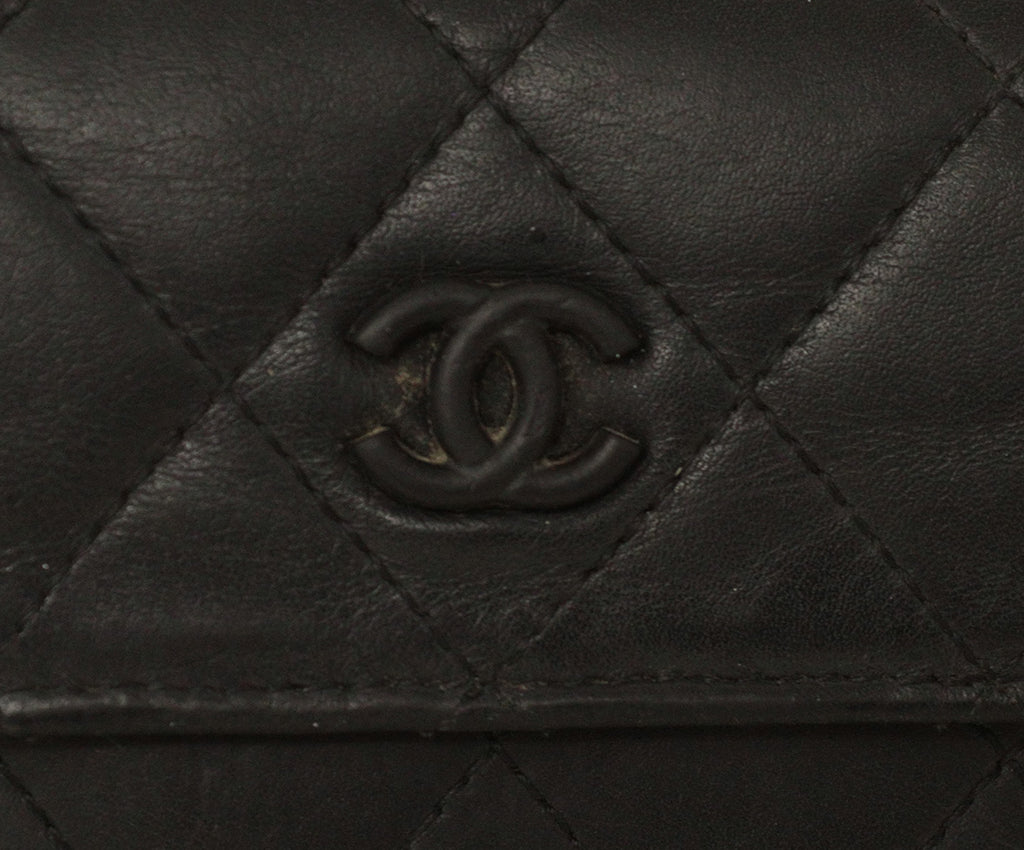 Chanel Black Leather Wallet 9