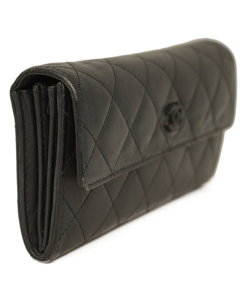 Chanel Black Leather Wallet 2