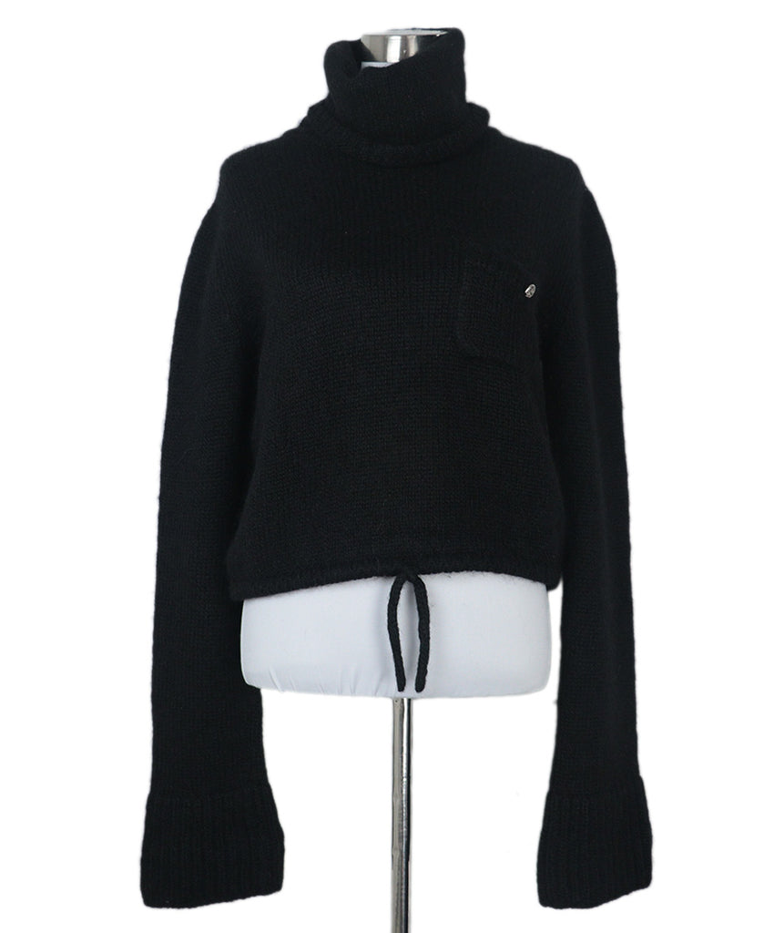 Chanel Black Mohair Turtleneck 