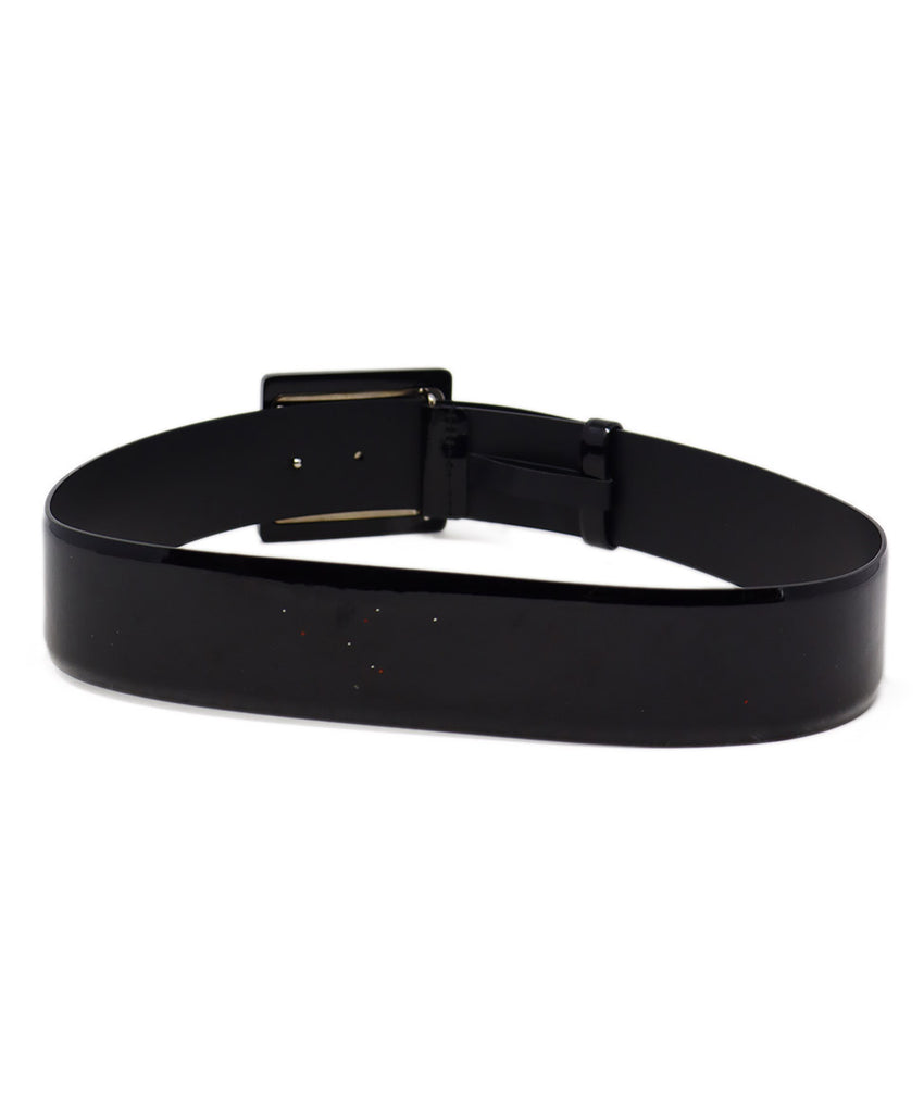 Chanel Black Patent Leather Belt 1