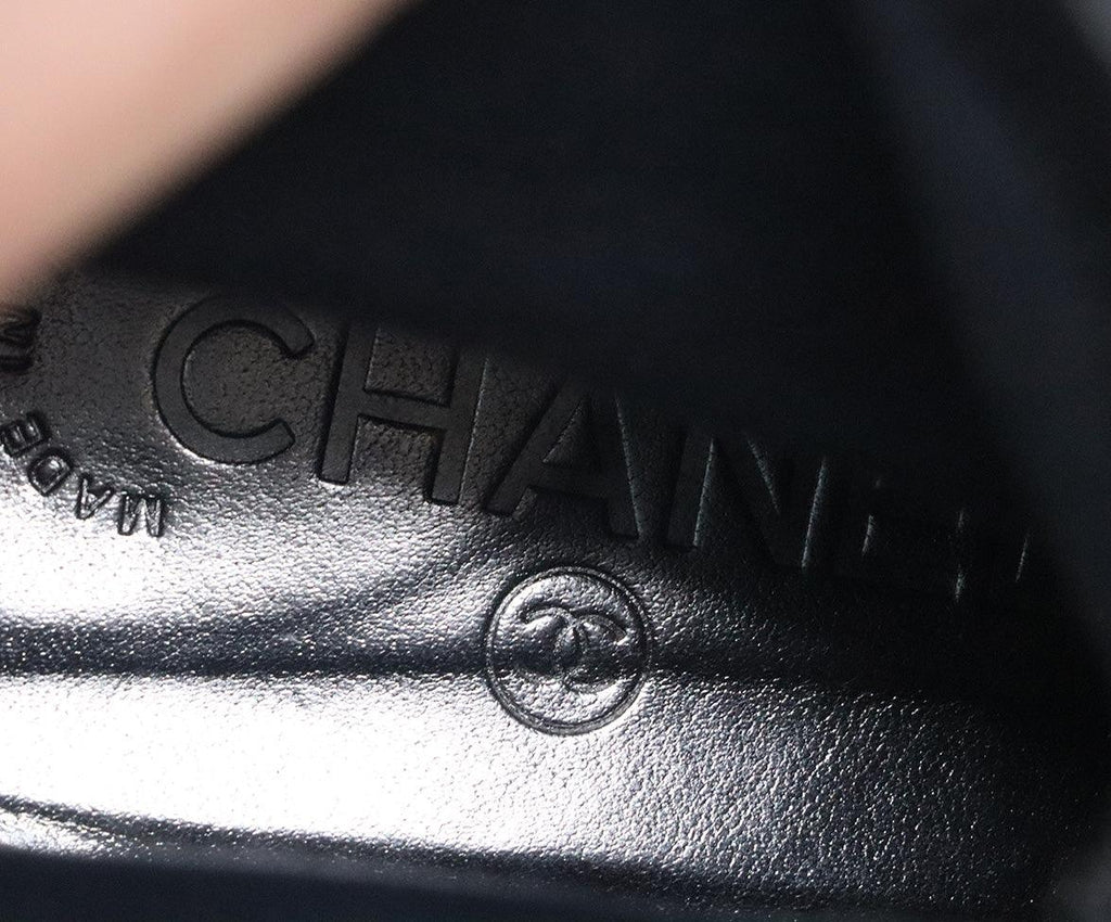 Chanel Black Leather Booties 6