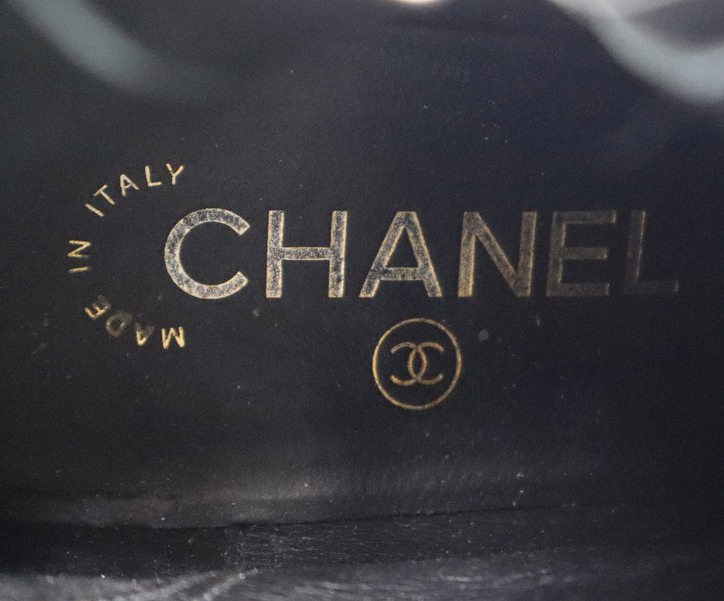 Chanel Black Patent Leather Boots 5