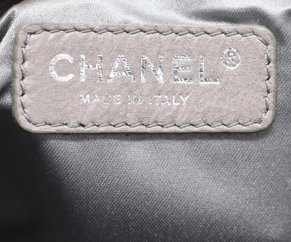 Chanel Black Perforated Leather Shoulder Bag 7