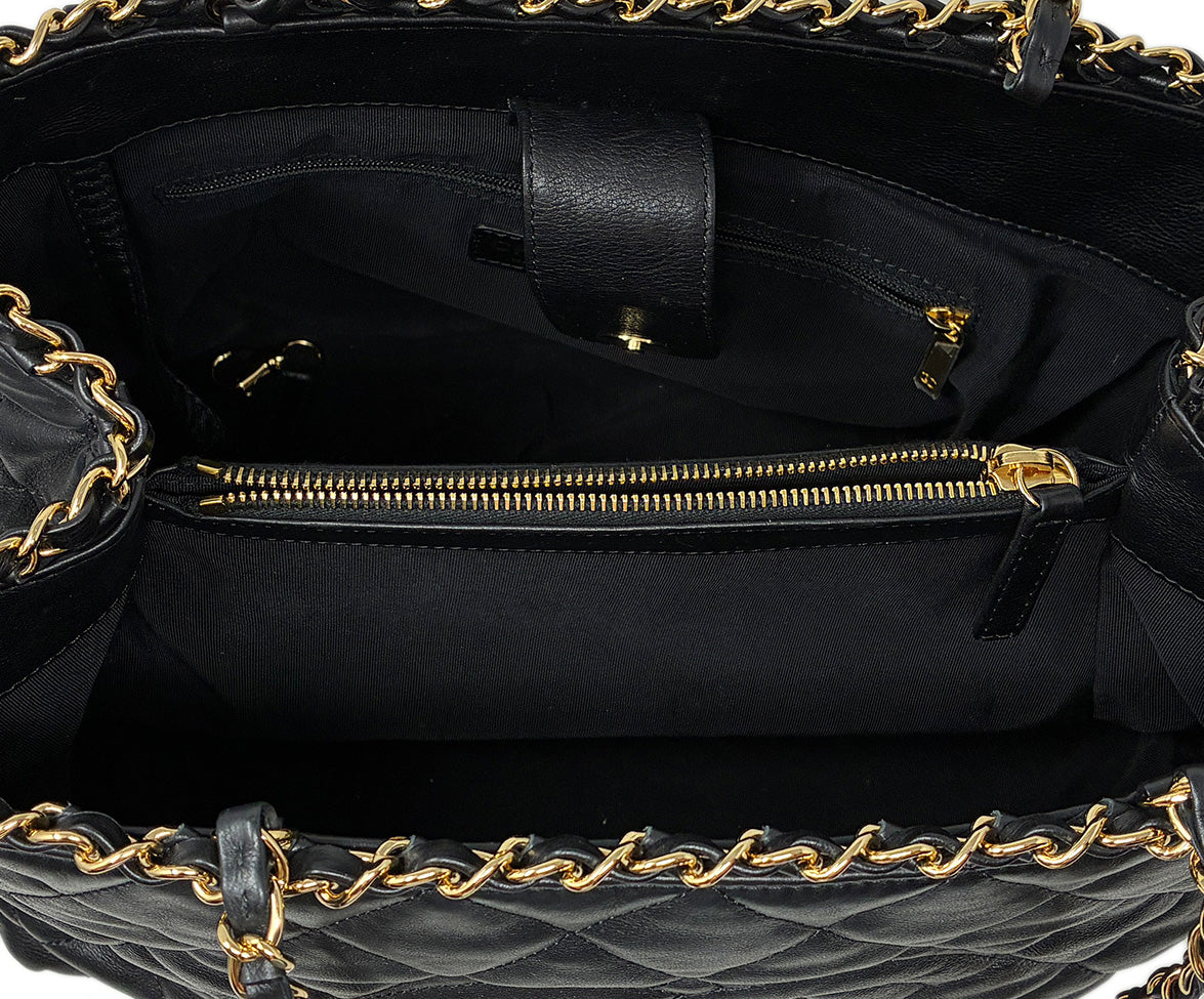 Chanel 2012/2013 Chain Me Tote Black Shoulder Bag l Michael's