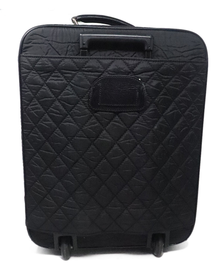 Chanel Black Quilted Nylon Luggage 2